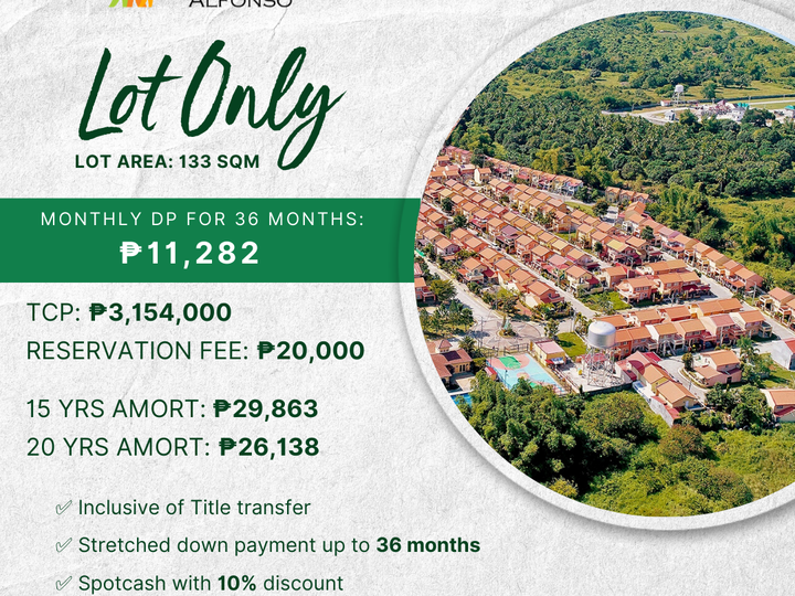 133 SQM LOT FOR SALE IN TAGAYTAY
