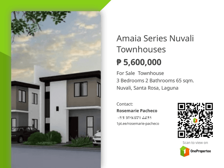 AMAIA SERIES NUVALI TOWNHOUSES