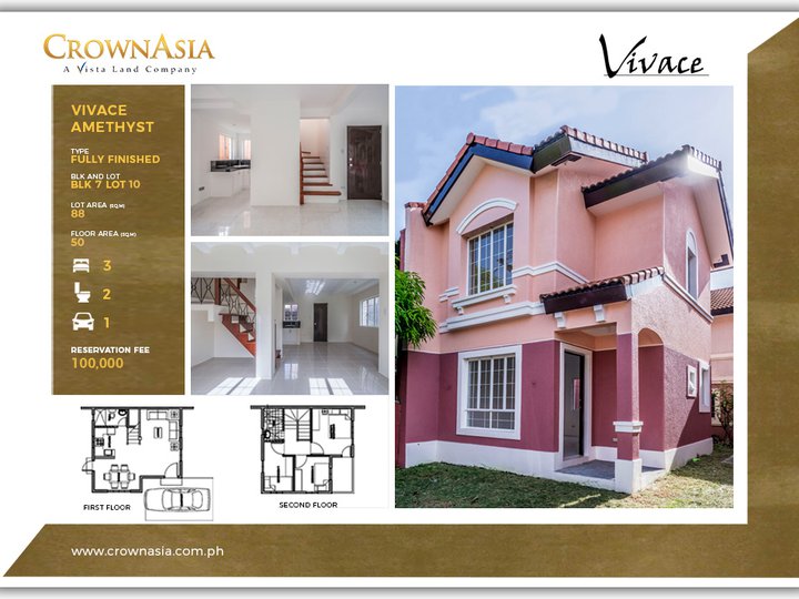 Vivace by Crown Asia | 3BR House & Lot in Imus Cavite