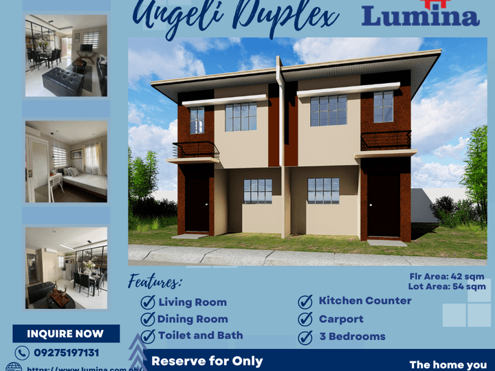 Affordable 3-Bedroom Angeli Duplex For Sale in Bauan Batangas