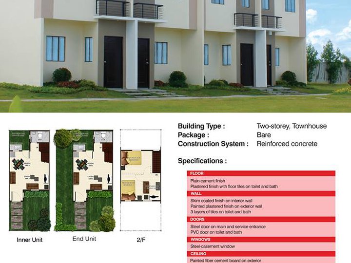 House and Lot in Lumina Baliuag, Bulacan | Angeli Townhouse IU