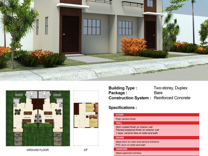 Available/Affordable ANGELI DUPLEX of LUMINA HOMES