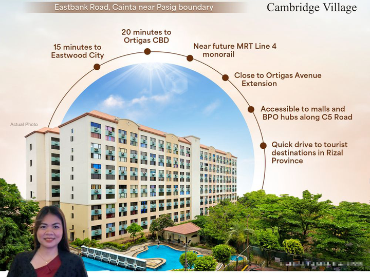 Cambridge Village Rent to own condo for sale in Pasig Cainta Rizal 1 bedroom loft type RFO