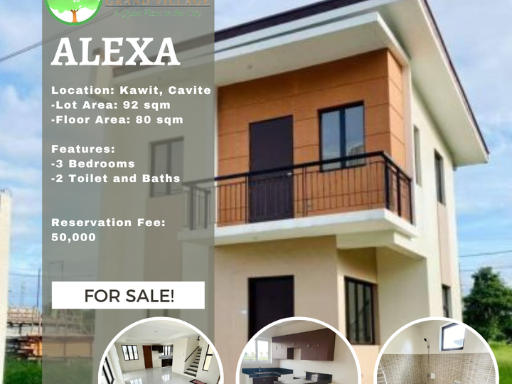 3BR Antel Alexa model RFO House For Sale in Kawit Cavite