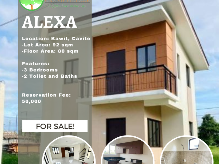 3BR Alexa model Single Attached House For Sale in General Trias Cavite