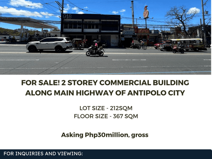 FOR SALE! 2 Storey Commercial Building Along Main Highway of Antipolo