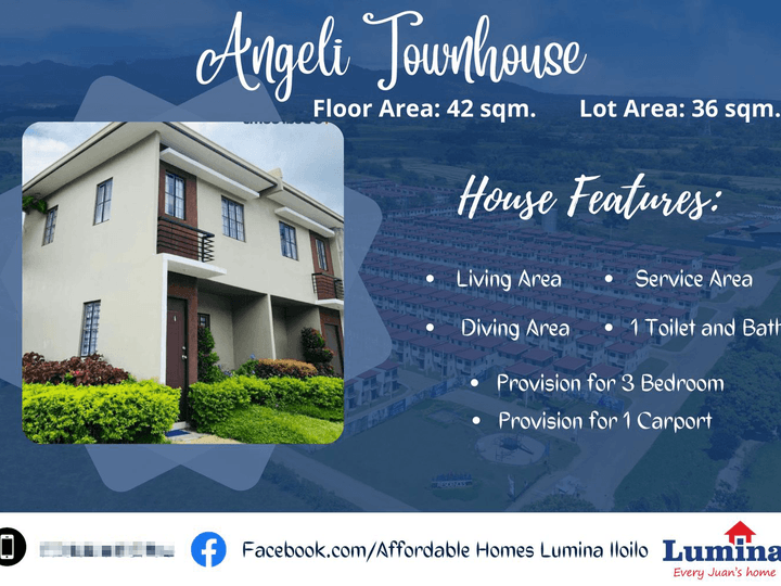 Angeli Townhouse For Sale in Lumina Iloilo