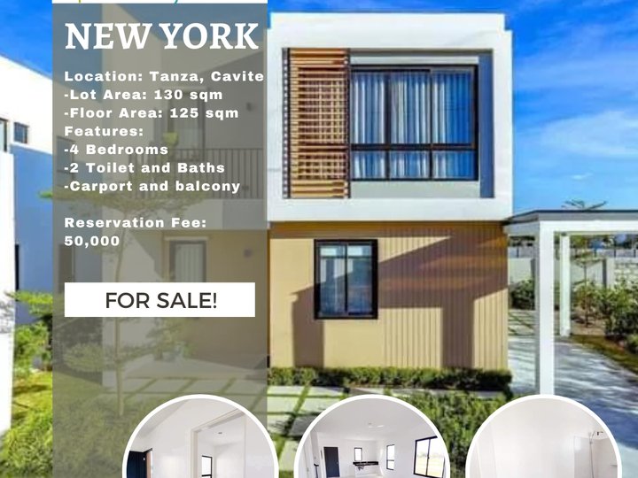 4BR Anyana New York Single Attached House For Sale in Tanza Cavite