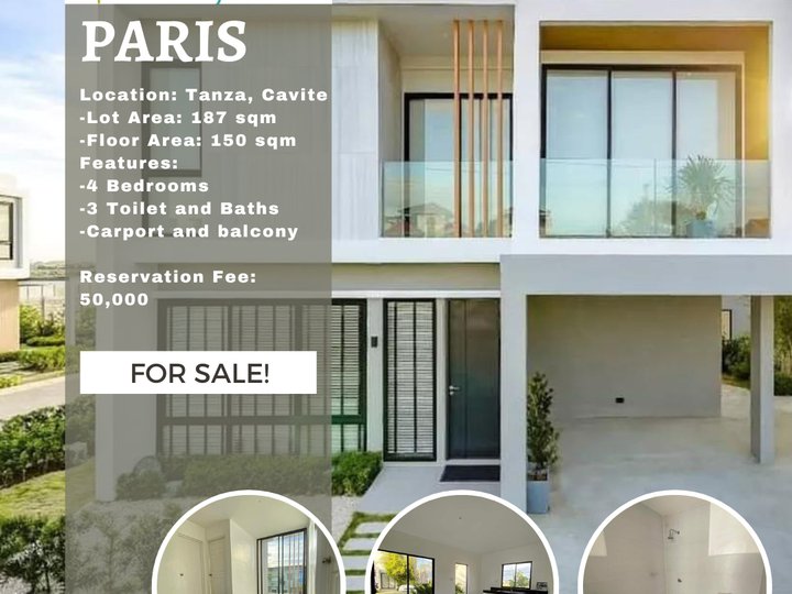 4BR Anyana Paris Single Attached House For Sale in Tanza Cavite