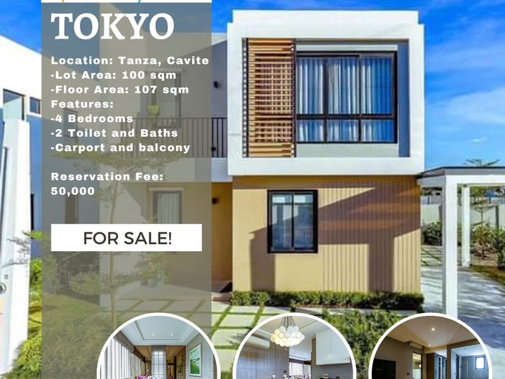 4BR Anyana Tokyo model House and Lot For Sale in Tanza Cavite
