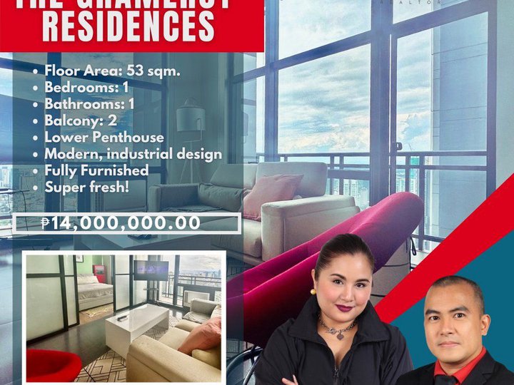 Luxury 1 Bedroom Loft Unit For Sale at The Gramercy Residences Makati