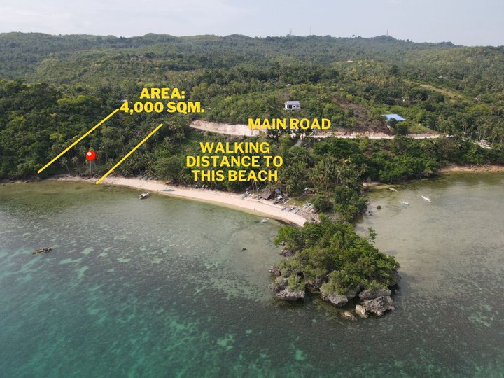 Breathtaking White Sand Beach Lot For Sale in San Francisco, Camotes Island, Cebu, Philippines