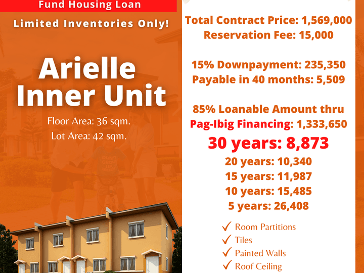 ARIELLE-House and Lot near the booming New Clark City