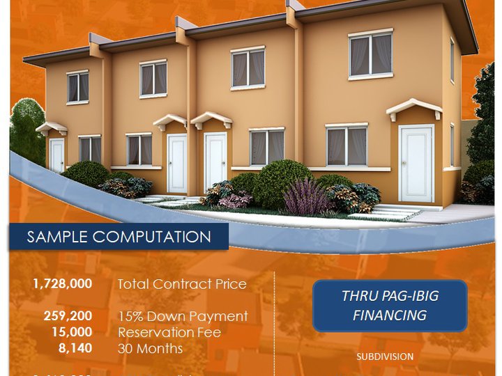 Affordable House and Lot through Pagibig