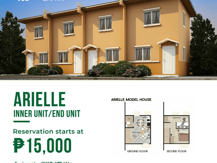 House and Lot for Sale in Gapan City -Arielle 2-Bedroom Unit
