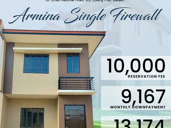 9,167 Downpayment Monthly House and Lot in Pilar, Bataan