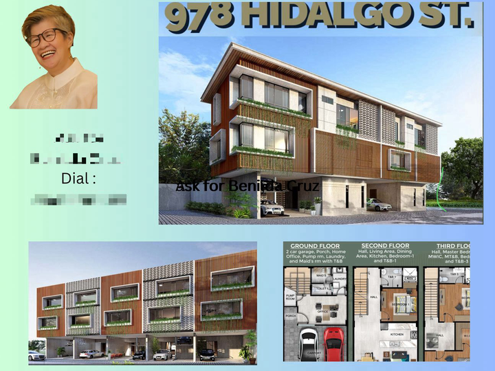 For.Sale 3 Storey Townhouse with 3 bedoom in Manila ,Metro Manila