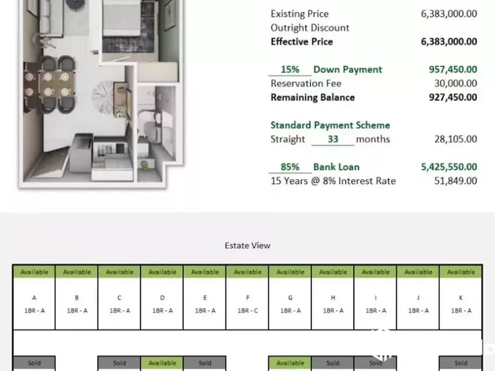 30.36 sqm 1-bedroom Condo For Sale in San Jose del Monte Bulacan