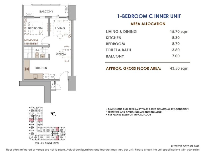 Pre selling 1BR 43.50sqm The Aston Place Condo in Pasay near Taft Ave.