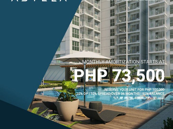 Avida Land Residential Condo for Sale Astela Residences 96.00 sqm 2-bedroom located in Makati