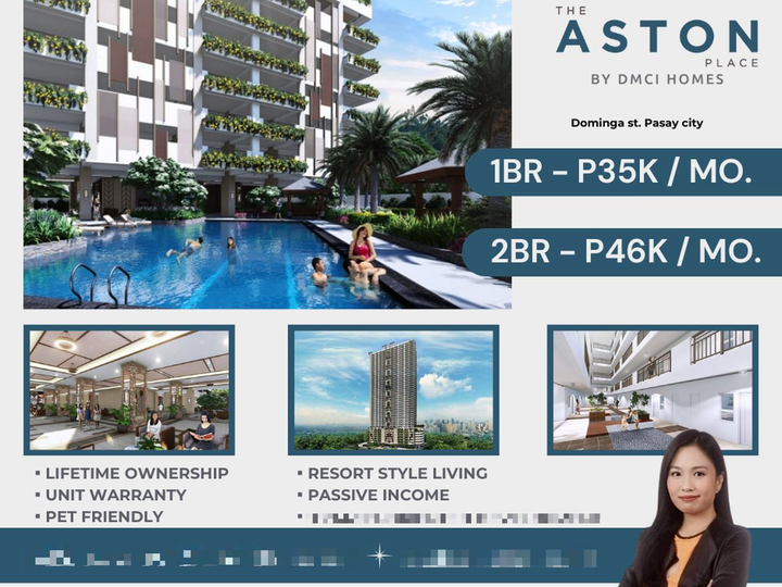 DMCI The Aston Place 1 Bedroom Preselling Condo For Sale in Pasay near La Salle