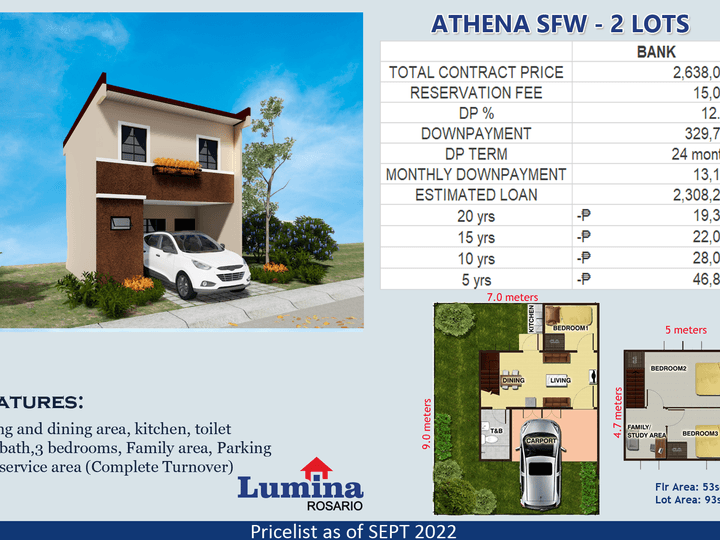 AFFORDABLE HOUSE AND LOT/ 2 LOTS IN QUILIB, ROSARIO BATANGAS