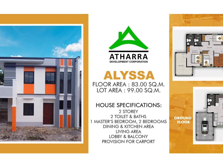 READY FOR OCCUPANCY "ATHARRA RESIDENCES" 2 STOREY| 3 BEDROOM | 2 T&B