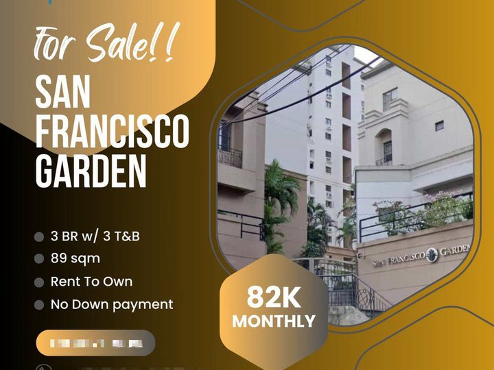 89.00 sqm 3 BR Condo For Sale in Mandaluyong "as where is" mo down payment