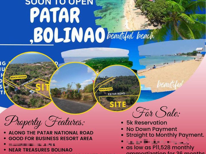 Subdivided Lots For Sale in Patar Bolinao Pangasinan