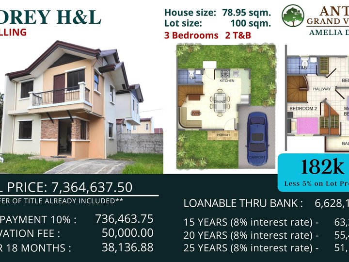 3BR AUDREY HOUSE AND LOT IN ANTEL GRAND VILLAGE IN GEN. TRIAS