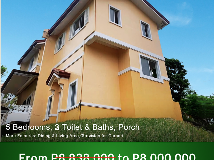 400K Rebate | 3BR House & Lot in Camella Talamban (RFO)