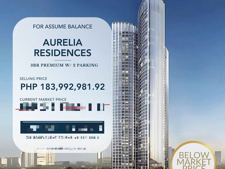 For Sale 3 Bedroom | Below Market Price Condo Unit at The Aurelia Residences, BGC Taguig - BMP0034