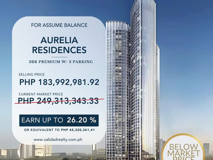 For Sale 3 Bedroom (3BR) | Below Market Price Condo Unit at The Aurelia Residences, BGC Taguig