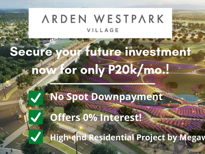 Premier Residential Lot 20k/mo.* at Arden Botanical Village|Megaworld