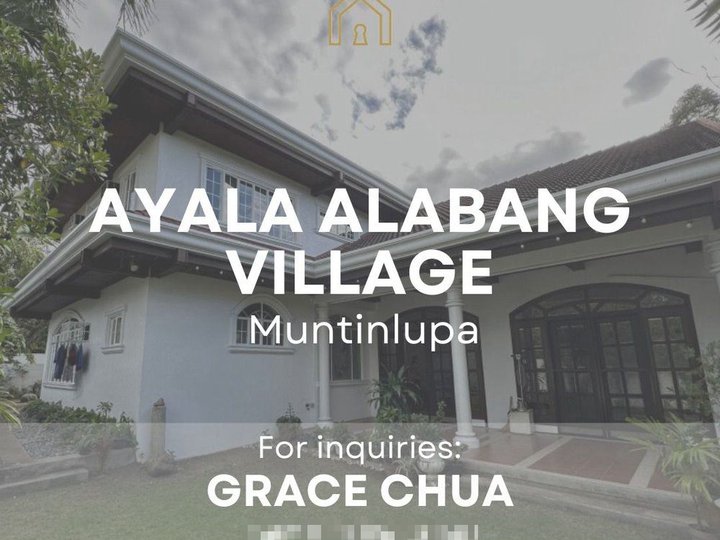 Ayala Alabang Village House and Lot for Sale in Muntinlupa