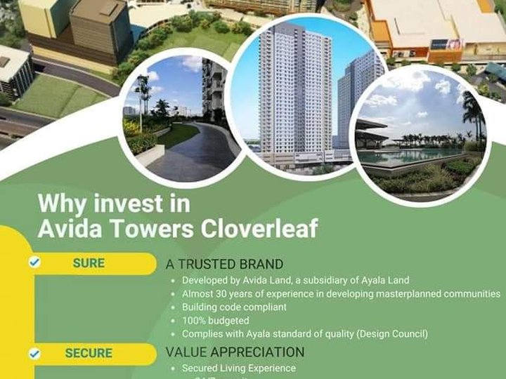 Avida Towers Cloverleaf Condo unit FOR SALE in Quezon city A. Boni Ave