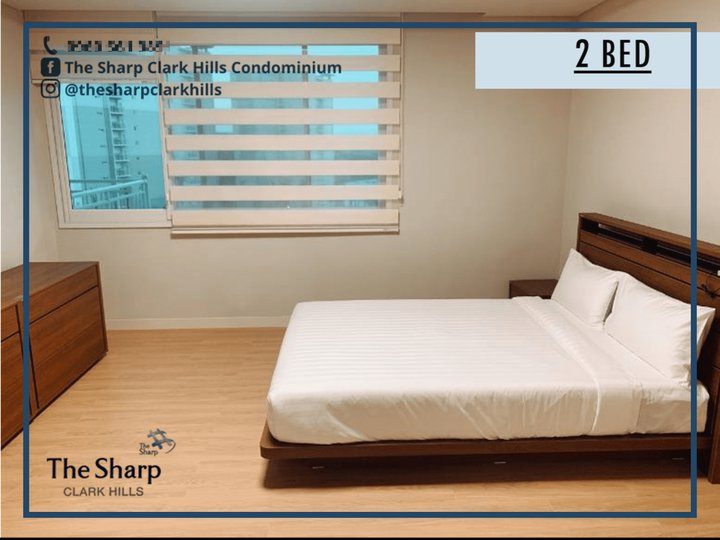 For Rent: 2 Bedroom Condo The Sharp Clark Hills Angeles Pampanga