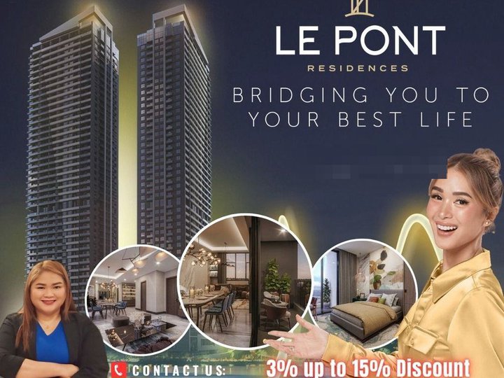 The Le Pont Residences Pet Friendly Pre-Selling 1BR Condo with balcony for sale in Bridgetowne Pasig