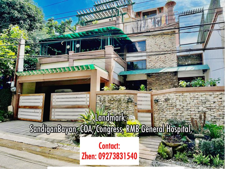 3-Storey with 8 level House and Lot For Sale in Filinvest 1 Subd QC
