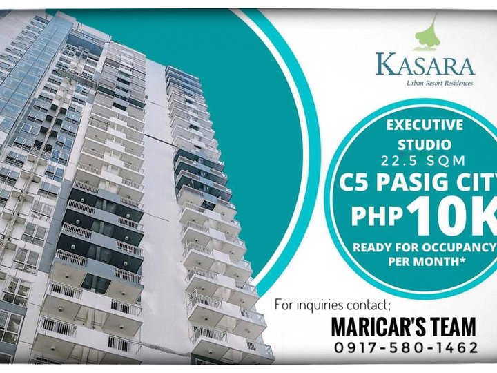 Studio Rent to own condo in Pasig near Tiendesitas/Arcovia/Eastwood