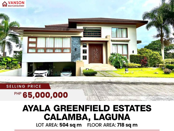 6BR HOUSE AND LOT IN AYALA GREENFIELD ESTATES CALAMBA LAGUNA