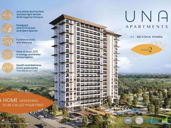 1 BEDROOM UNIT FOR SALE AT UNA APARTMENTS, NEAR DLSU LAGUNA CAMPUS