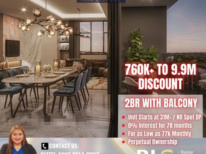 Smarthome 2BR Condo for sale at Bridgetowne Pasig Near BGC and Rockwell at The Le Pont Residences