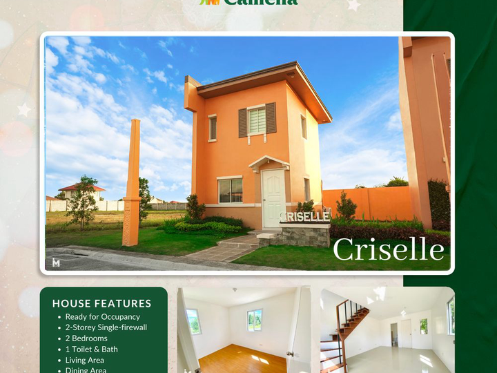 2-BR Criselle Ready For Occupancy House and Lot in Camella in Bacolod