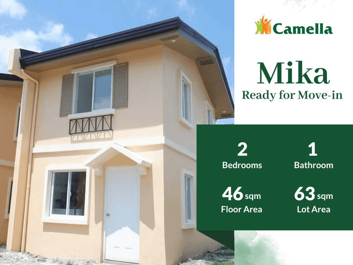 2-BR Ready for Move-in House For Sale Bacolod (Camella Bacolod South)