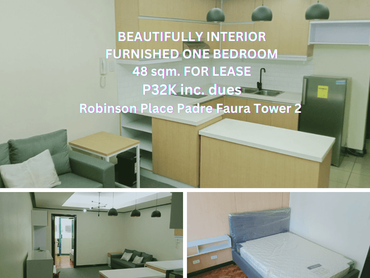 Robinson Place Padre Faura Beautiful Interior 1BR For Lease