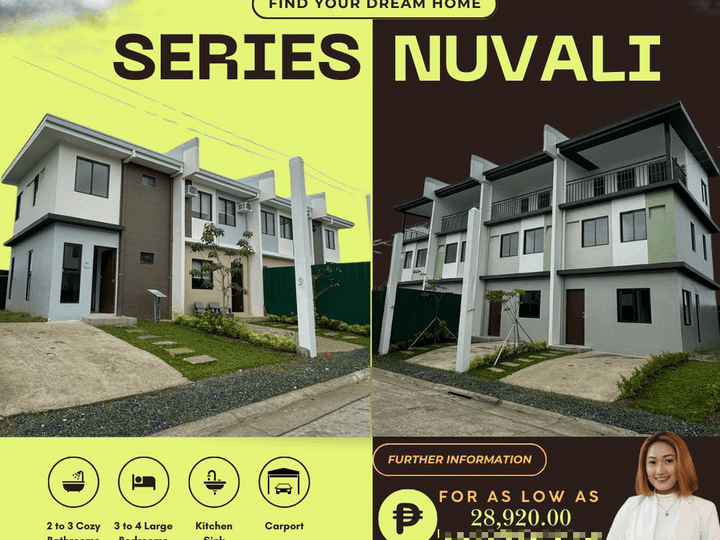 Ready For Occupancy 3-bedroom Townhouse For Sale in Nuvali Santa Rosa Laguna