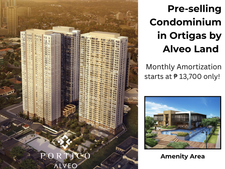 Portico 31.00 sqm Studio Condo For Sale in Ortigas Pasig City