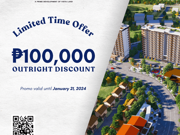 Outright Discount in Vidarte Residences - Condo in Antipolo City