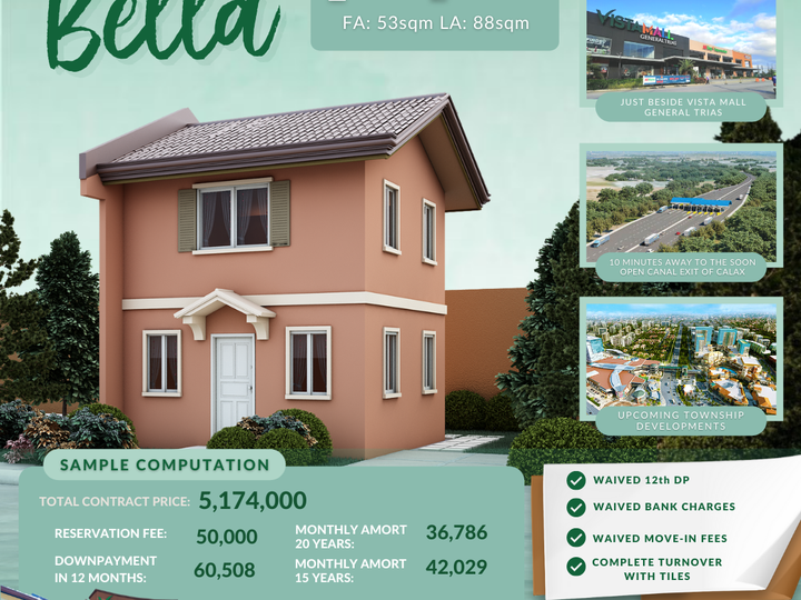 2-Bedroon Single Attached House For Sale In General Trias Cavite